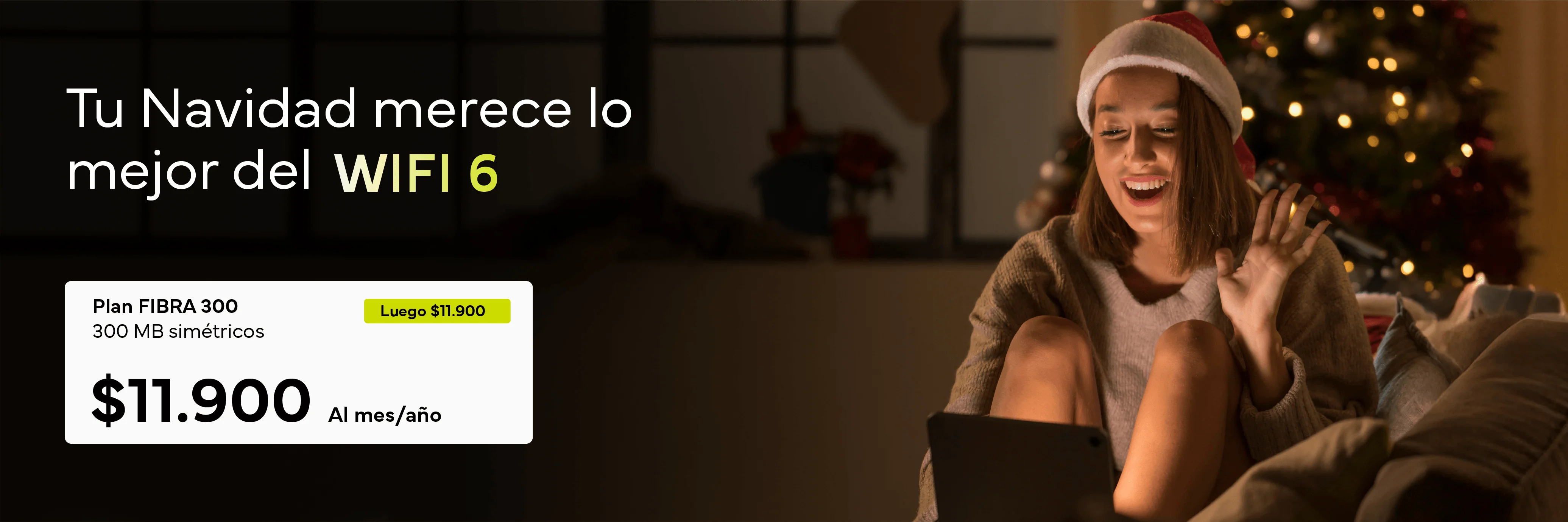 El mejor plan de solo fibra 300MB este mes de la navidad junto a bitred